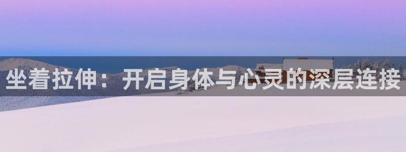 风速官方集团官网:坐着拉伸:开启身体与心灵的深层连接